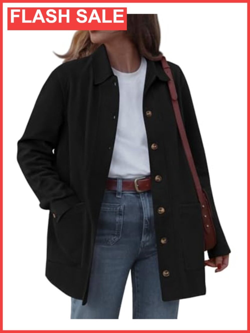 Faux Suede Jacket Womens Button Down Lapel Collar Lightweight Winter